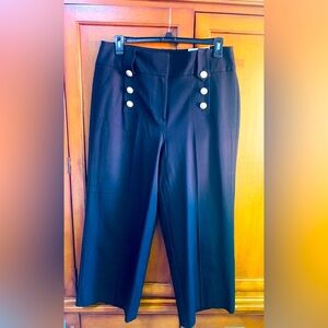 Lane Bryant - Flex magic waistband mid-rise black wide leg pant